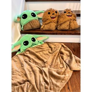 Two Star Wars The Mandalorian Hooded Blankets